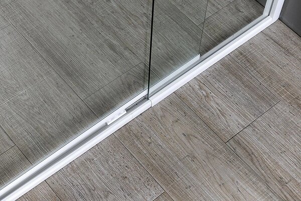 Aqualine Aqualine, usa de dus cu balamale AMICO 1040-1220x1850mm, sticla transparenta, G100