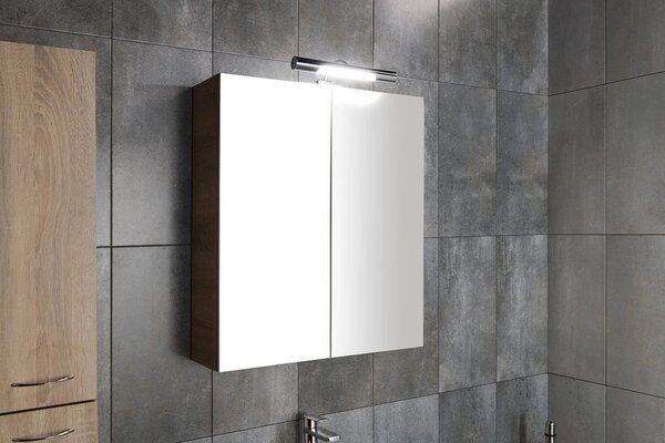Aqualine Aqualine, galerie VEGA 60x70x18cm, stejar platinat, VG860