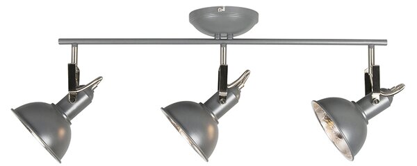 Spotlight industrial antracit rotativ și rabatabil cu 3 lumini - Tommy