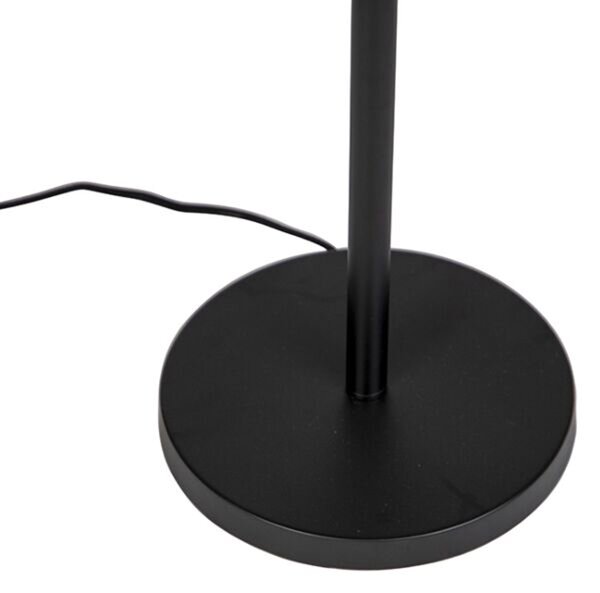 Lampă de podea cu abajur negru cu design de păun roșu 40 cm - Simplo