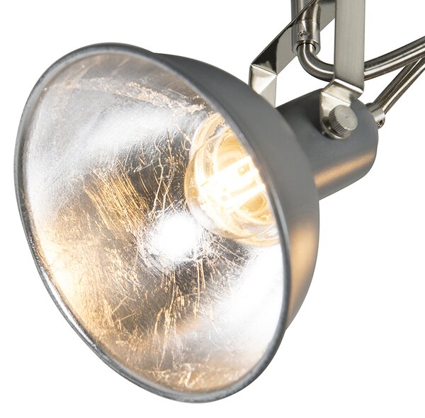 Spotlight industrial antracit rotativ și rabatabil cu 3 lumini - Tommy