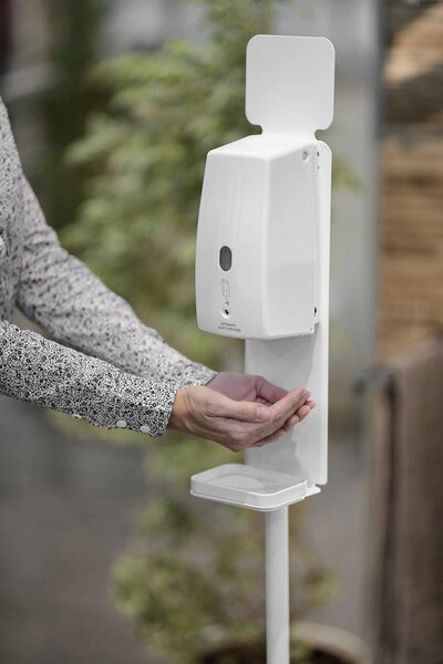 Aqualine Aqualine, dozator de săpun lichid Touchless 500 ml, alb, 00588