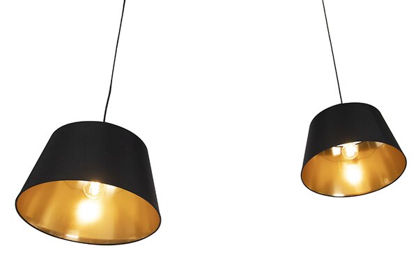 Lampă modernă suspendată neagră - Lofty