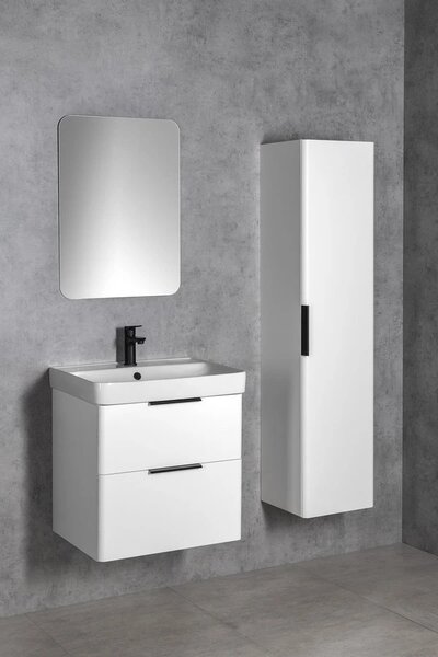 Aqualine Aqualine, dulap înalt DENEB 31x150x35cm L/P, alb mat, DN180