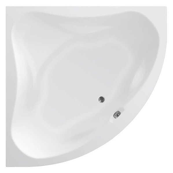Aqualine Aqualine, cada coltar DUNAJ II 140x140x48 cm, fara picioare, alba, G1340