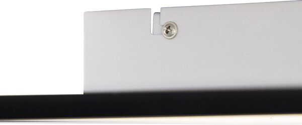 Plafoniera neagra 40 cm incluzând LED cu telecomandă - Live