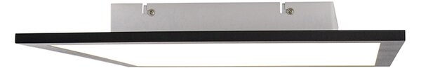 Plafoniera neagra 40 cm incluzând LED cu telecomandă - Live