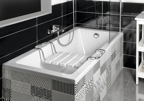 Aqualine Aqualine, cada dreptunghiulara DOUBRAVA 160x70x41cm, alba, A1670