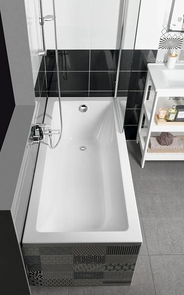 Aqualine Aqualine, cada dreptunghiulara DOUBRAVA 160x70x41cm, alba, A1670