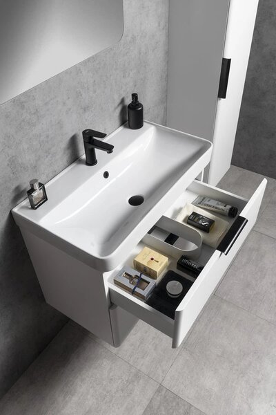 Aqualine Aqualine, dulap lavoar DENEB 77,3x55x43,5cm, alb mat, DN280