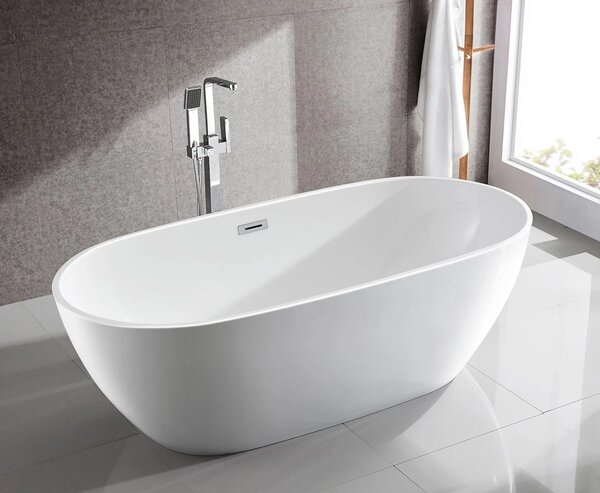 Aqualine Aqualine, cadă de sine stătătoare DOURO 180x80cm, albă, E1880