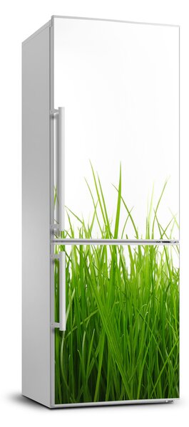 Autocolant pe frigider iarbă verde