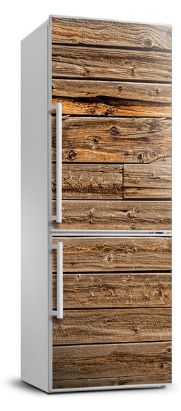 Foto Autocolant pentru piele al frigiderului de perete din lemn