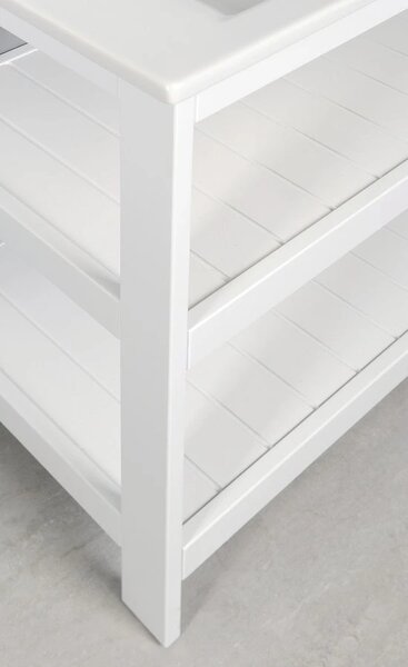 Aqualine Aqualine, dulap lavoar cu etaj ETIDE 51,5x85x44 cm, mat alb, ET505