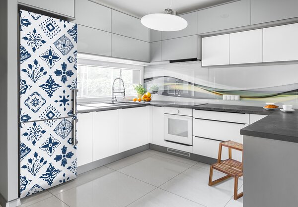 Autocolant frigider acasă model floral