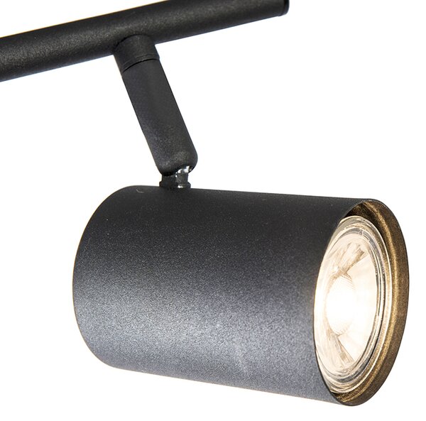 Spot inteligent negru reglabil, incl. 2 WiFi GU10 - Jeana