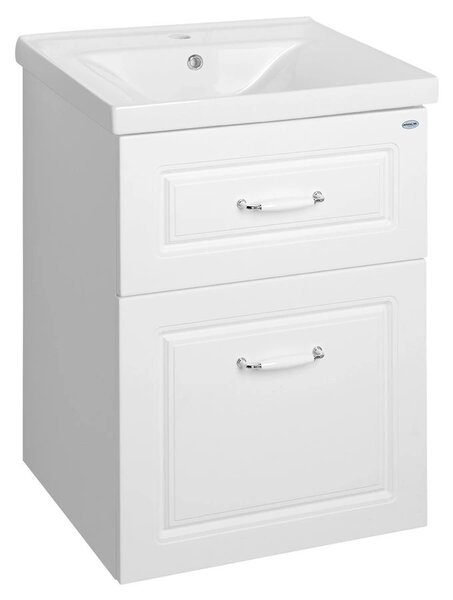 Aqualine Aqualine, dulap pentru lavoar FAVOLO 52x72,5x44cm, mat alb, FV255