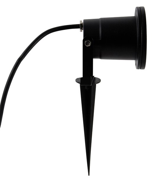 Spot modern inteligent negru cu cablu și ștecher 200cm incl. WiFi GU10 IP65 - Basic