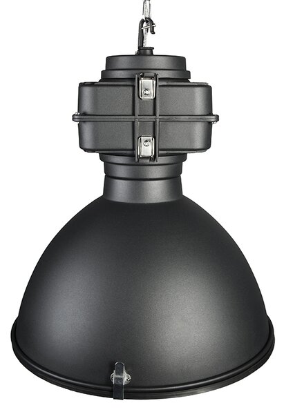 Lampă industrială modernă cu pandantiv neagră 53 cm incl. A60 Wifi - Sicko