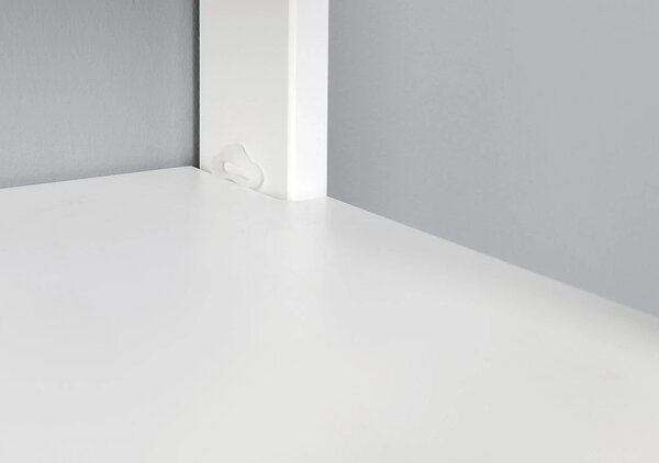Aqualine Aqualine, etajera ETIDE 36x86x36 cm, mat alb, ET086