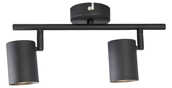 Spot inteligent negru reglabil, incl. 2 WiFi GU10 - Jeana