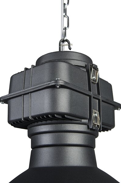 Lampă industrială modernă cu pandantiv neagră 53 cm incl. A60 Wifi - Sicko
