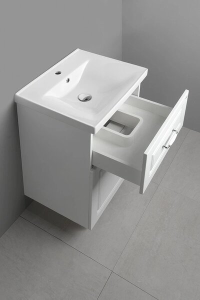 Aqualine Aqualine, dulap pentru lavoar FAVOLO 52x72,5x44cm, mat alb, FV255