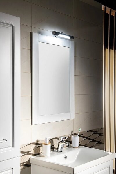 Aqualine Aqualine, oglinda FAVOLO in cadru 60x80 cm, mat alb, FV060