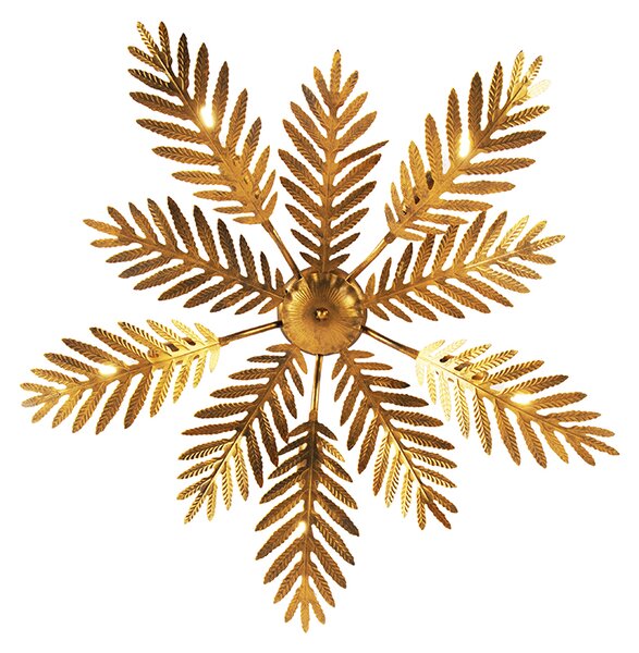Plafonieră inteligentă vintage aurie 70 cm incl. 5 WiFi B35 - Botanica