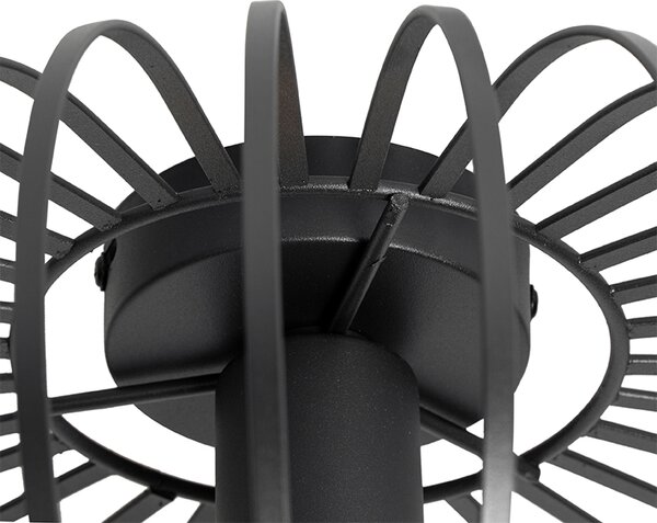 Plafoniera de design neagră 39 cm - Johanna