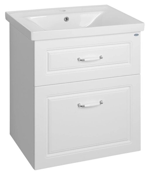 Aqualine Aqualine, dulap pentru lavoar FAVOLO 61,5x72,5x44 cm, mat alb, FV265