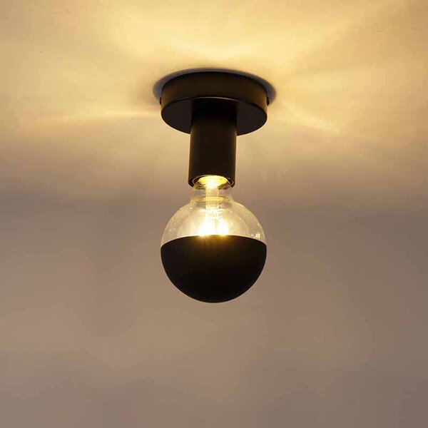 Plafoniera de design neagră cu reflector G95 negru - Facile