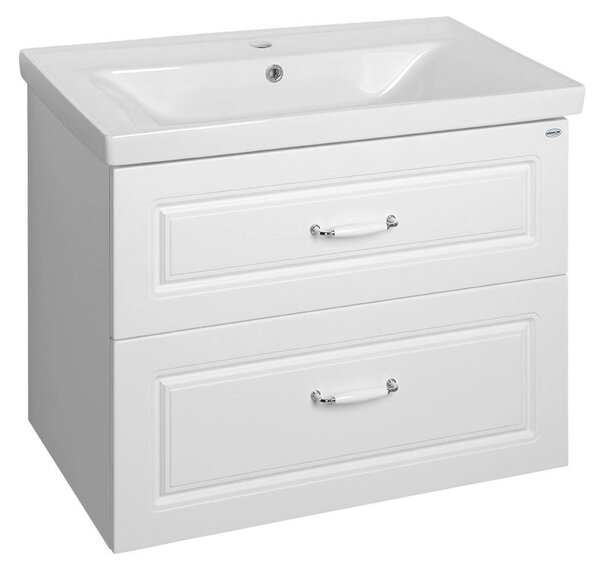 Aqualine Aqualine, dulap pentru lavoar FAVOLO 76,5x60x44,6 cm, mat alb, FV280