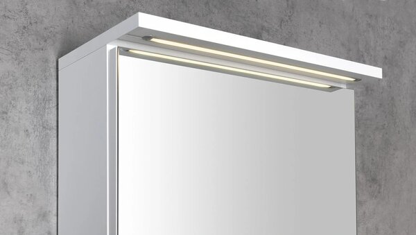 Aqualine Aqualine, Galerie KAWA STRIP cu iluminare LED 60x70x22cm, stejar emporio, WGL36S