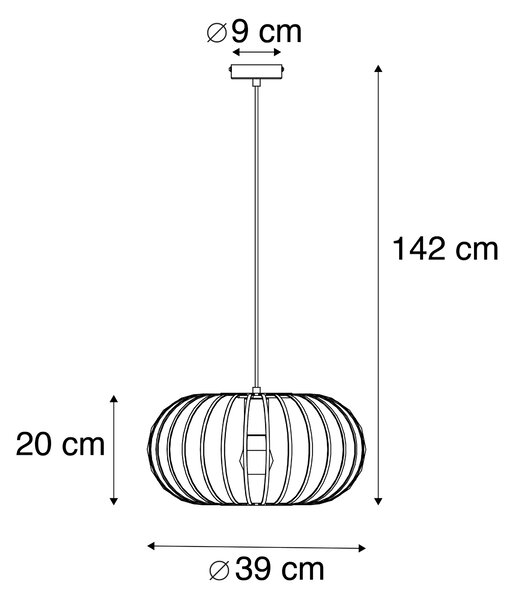 Lampă suspendată de design din alamă - Johanna