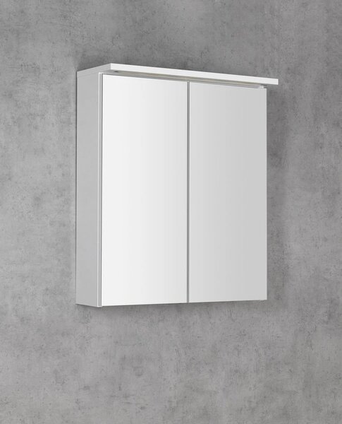 Aqualine Aqualine, Galerie KAWA STRIP cu iluminare LED 60x70x22cm, alb, WGL60S