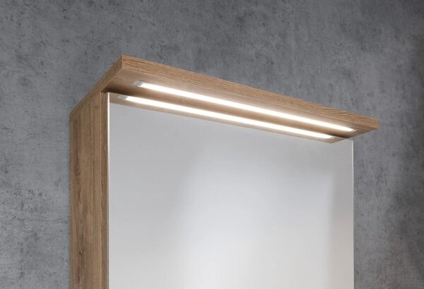 Aqualine Aqualine, Galerie KAWA STRIP cu iluminare LED 50x70x22cm, stejar emporio, WGL35S