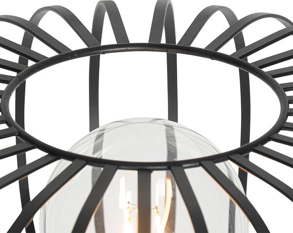 Lampa de podea de design neagră - Johanna