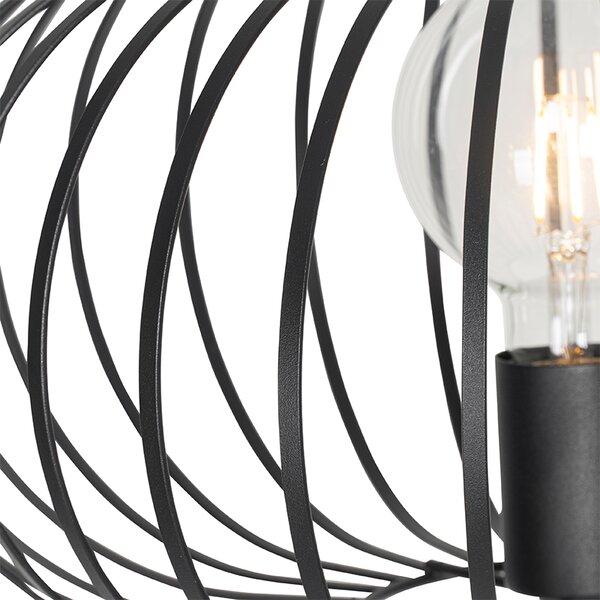 Lampa de podea de design neagră - Johanna