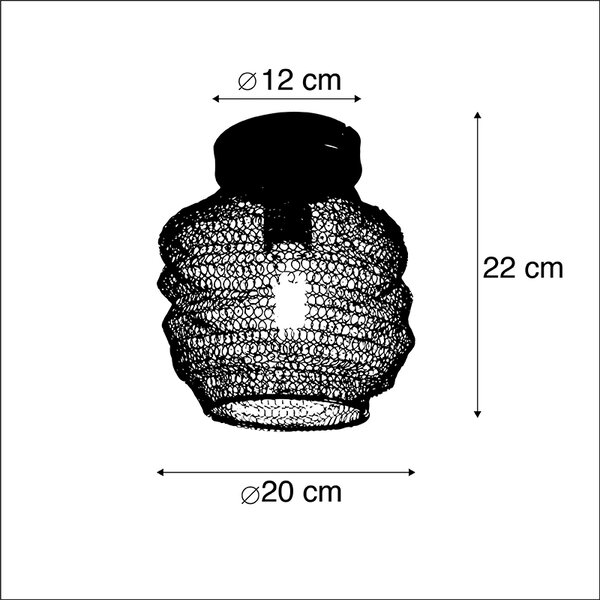 Plafoniera orientala neagra - Nidum Bene
