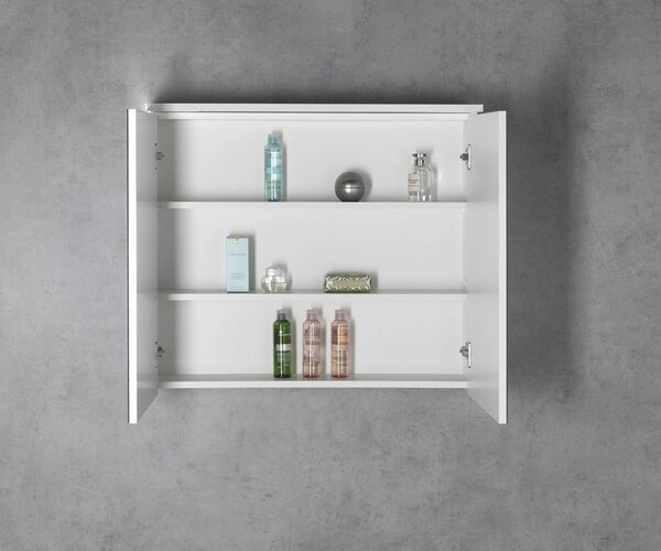 Aqualine Aqualine, Galerie KAWA STRIP cu iluminare LED 80x70x22cm, alb, WGL80S