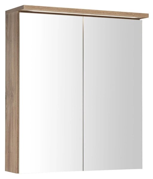 Aqualine Aqualine, Galerie KAWA STRIP cu iluminare LED 60x70x22cm, stejar emporio, WGL36S