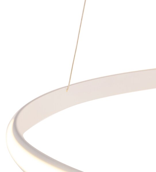 Lampă modernă suspendată albă 74 cm incluzând LED reglabil - Rowan