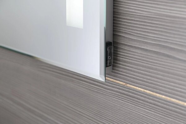 Aqualine Aqualine, oglinda retroiluminata cu LED 60x80cm, buton comutator, ATH6