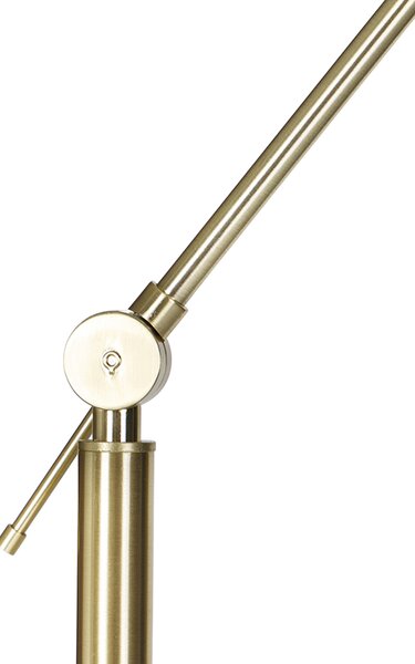 Lampa de podea moderna cu abajur din catifea aurie roz 50 cm - Editor