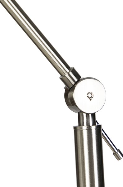 Lampa de podea moderna din otel cu abajur gri inchis 45 cm - Editor