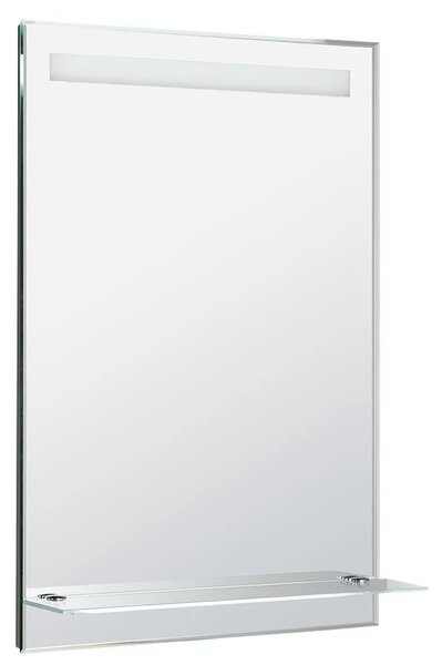 Aqualine Aqualine, oglinda iluminata cu LED 60x80cm, raft sticla, buton, ATH53