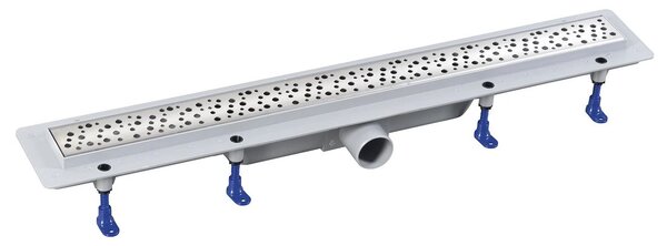 Aqualine Aqualine, canal de duș din plastic MARMI cu grilă, 710x122x65 mm, 1702-70