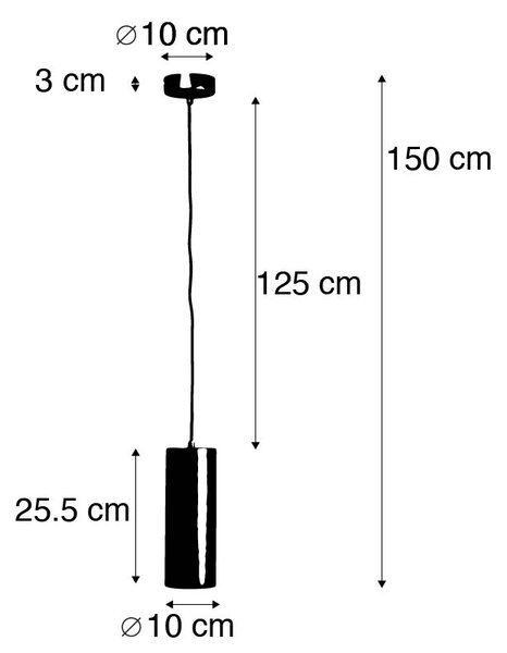 Lampă pendant de design alb - Tubo