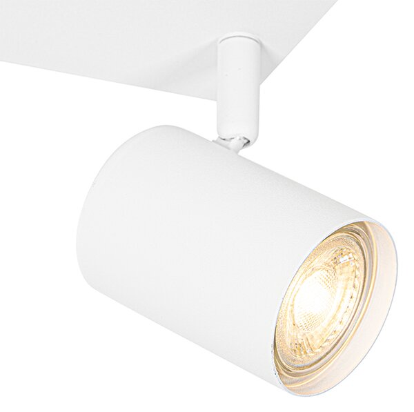 Plafonieră modernă albă cu 2 lumini, dreptunghiulară reglabilă - Jeana